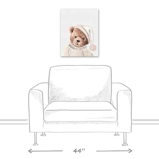 Bedtime Teddy 16" x 20" Canvas Wall Art